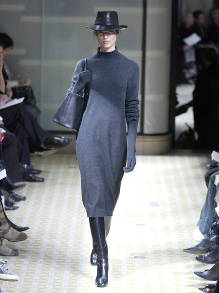 HERMÈS BY MARGIELA AW2002 CASHMERE DRESS