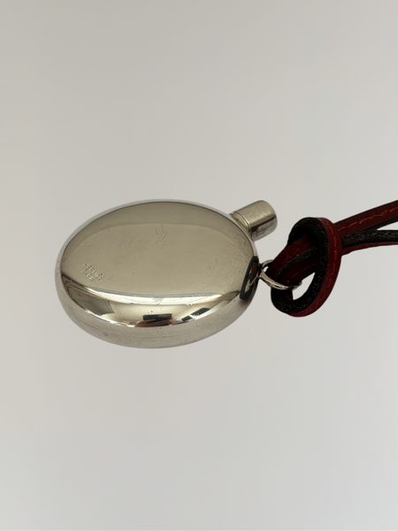 HERMÈS MARGIELA SS2003 SILVER PERFUME BOTTLE NECKLACE