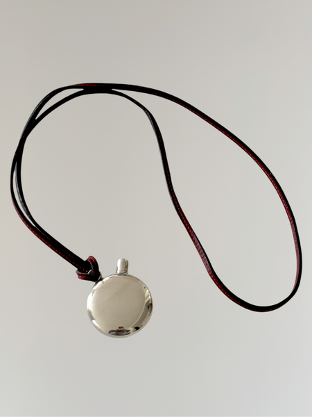 HERMÈS MARGIELA SS2003 SILVER PERFUME BOTTLE NECKLACE