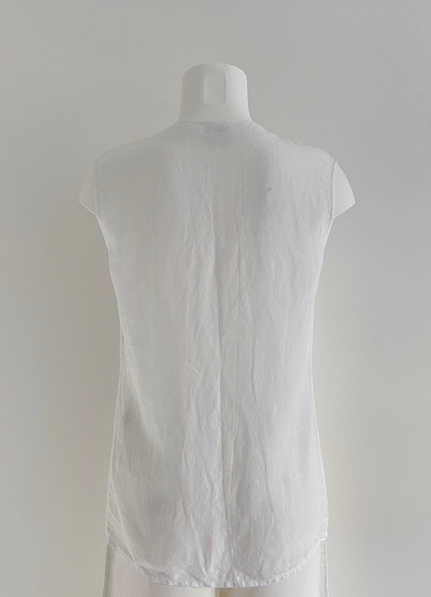 HERMÈS BY MARGIELA SS2000 LINEN TOP – MIES
