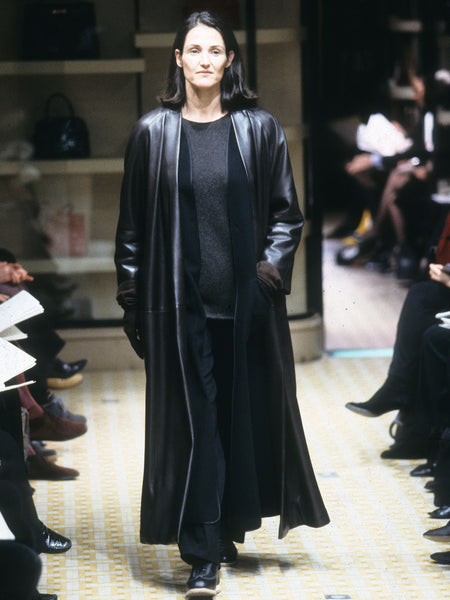 HERMÈS BY MARGIELA AW1998 LEATHER COAT