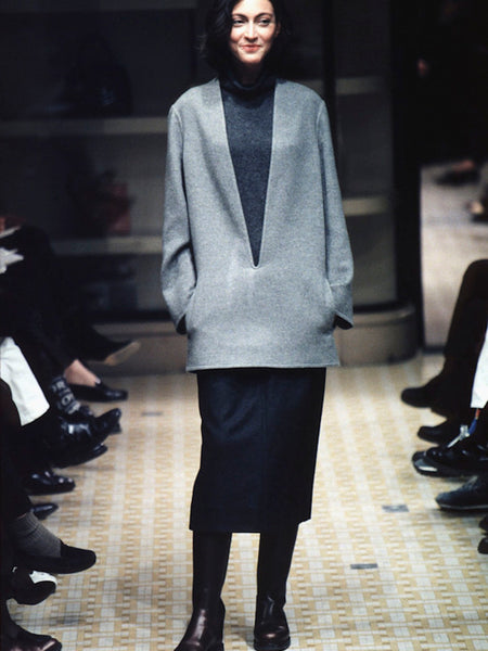 HERMÈS BY MARGIELA AW1998 LONG CAMEL HAIR SKIRT