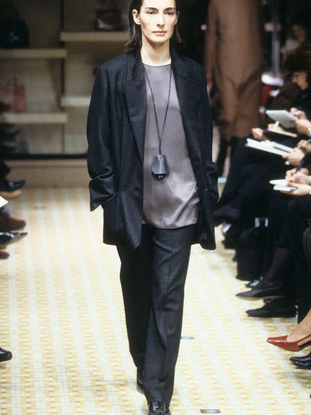 HERMÈS BY MARGIELA AW1998 LONG SLEEVE SILK TOP