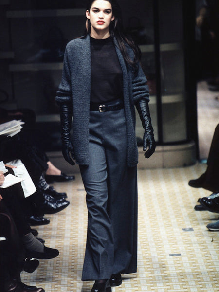 HERMÈS BY MARGIELA AW1998 HAND KNITTED CASHMERE CARDIGAN