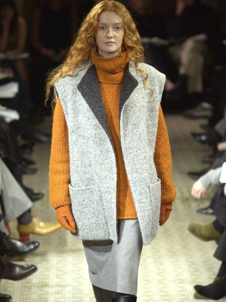 HERMÈS BY MARGIELA AW2000 CASHMERE AND SILK TURTLENECK PULLOVER