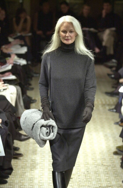HERMÈS BY MARGIELA AW2000 WOOL MIDI SKIRT