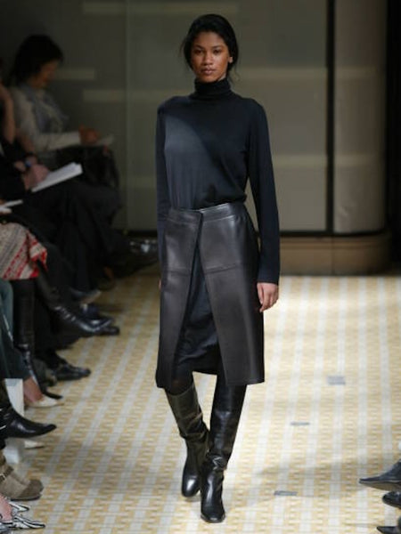 HERMÈS BY MARGIELA AW2002 CASHMERE AND SILK DRESS