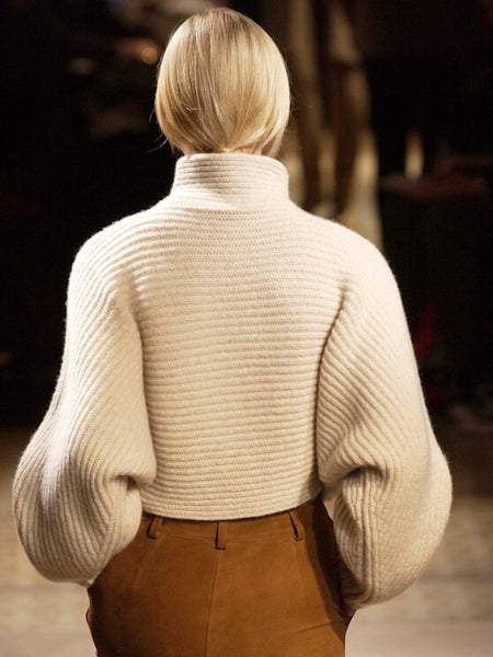 HERMÈS BY MARGIELA AW2003 SLEEVELESS CASHMERE AND ALPACA KNIT