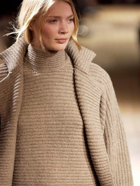 HERMÈS BY MARGIELA AW2003 SLEEVELESS CASHMERE AND ALPACA KNIT