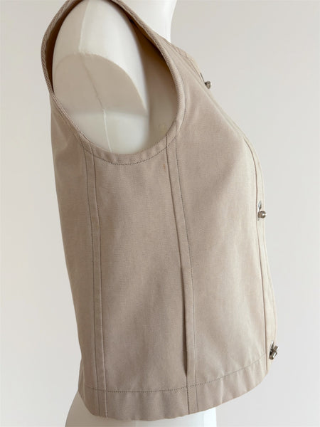 HERMÈS BY MARGIELA SS2002 'CHAÎNE D'ANCRE' SLEEVELESS VEST
