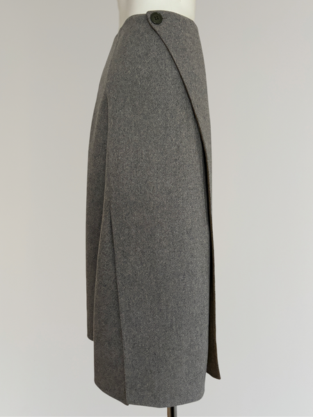 CÉLINE BY PHOEBE PHILO AW2014 DOUBLE FACE CASHMERE SKIRT