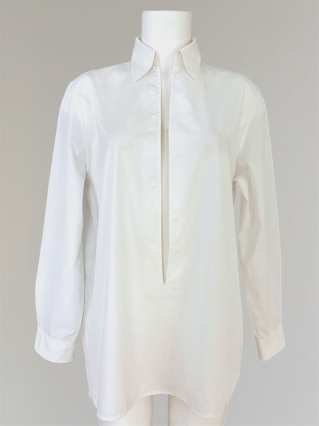 HERMÈS BY MARGIELA SS1999 COTTON VAREUSE SHIRT