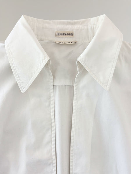 HERMÈS BY MARGIELA SS1999 COTTON VAREUSE SHIRT