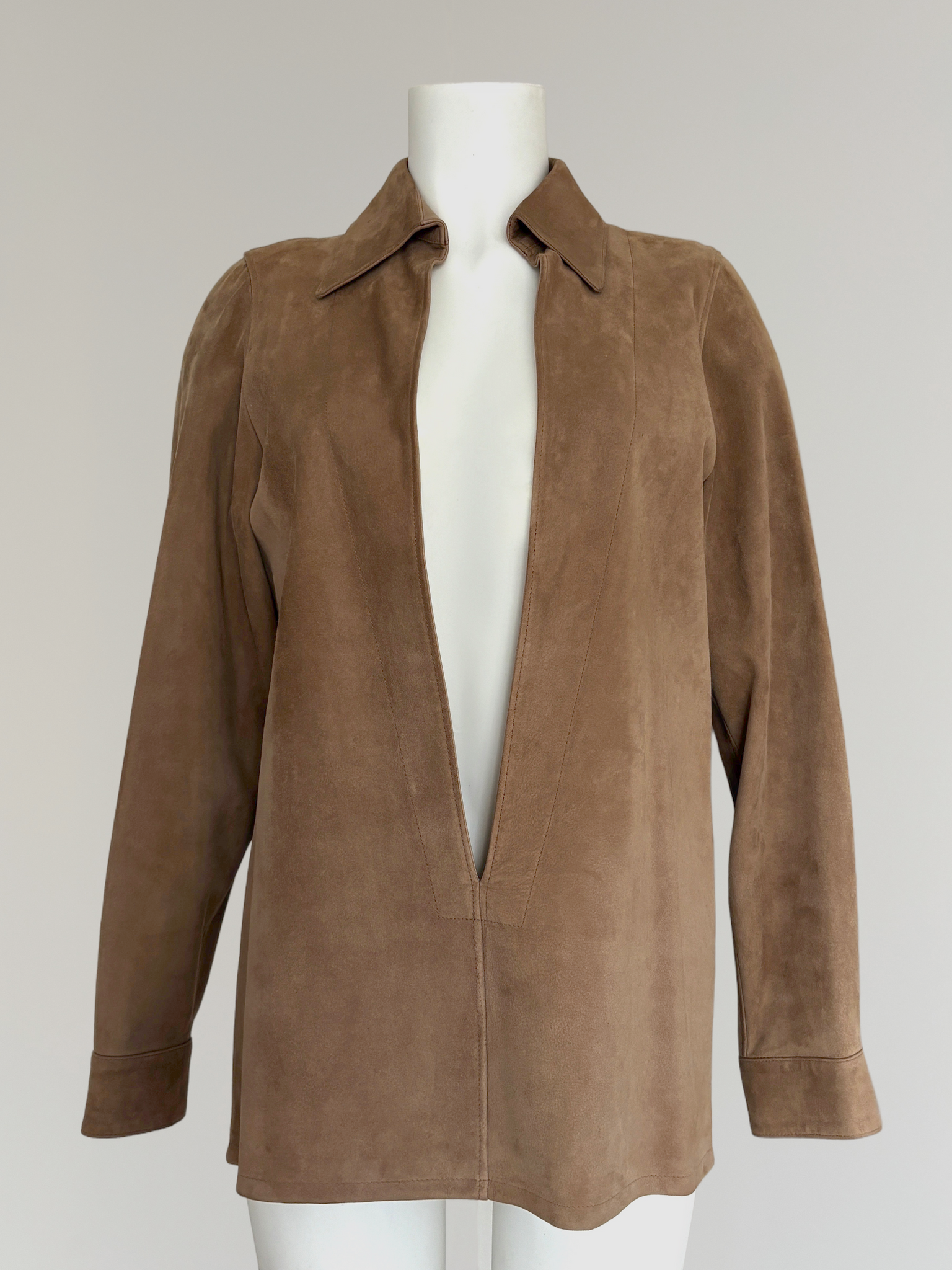 HERMÈS BY MARGIELA SS1999 LEATHER VAREUSE SHIRT – MIES HERMÈS BY MARGIELA SS1999 LEATHER VAREUSE SHIRT – MIES