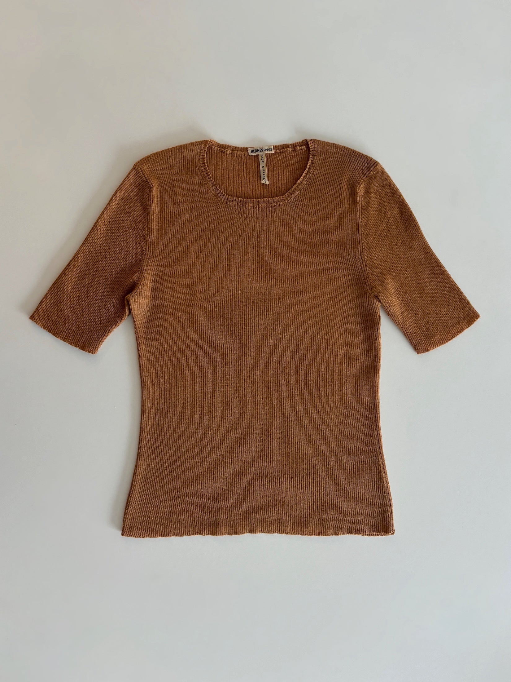 HERMÈS BY MARGIELA CASHMERE AND SILK KNIT TOP – MIES