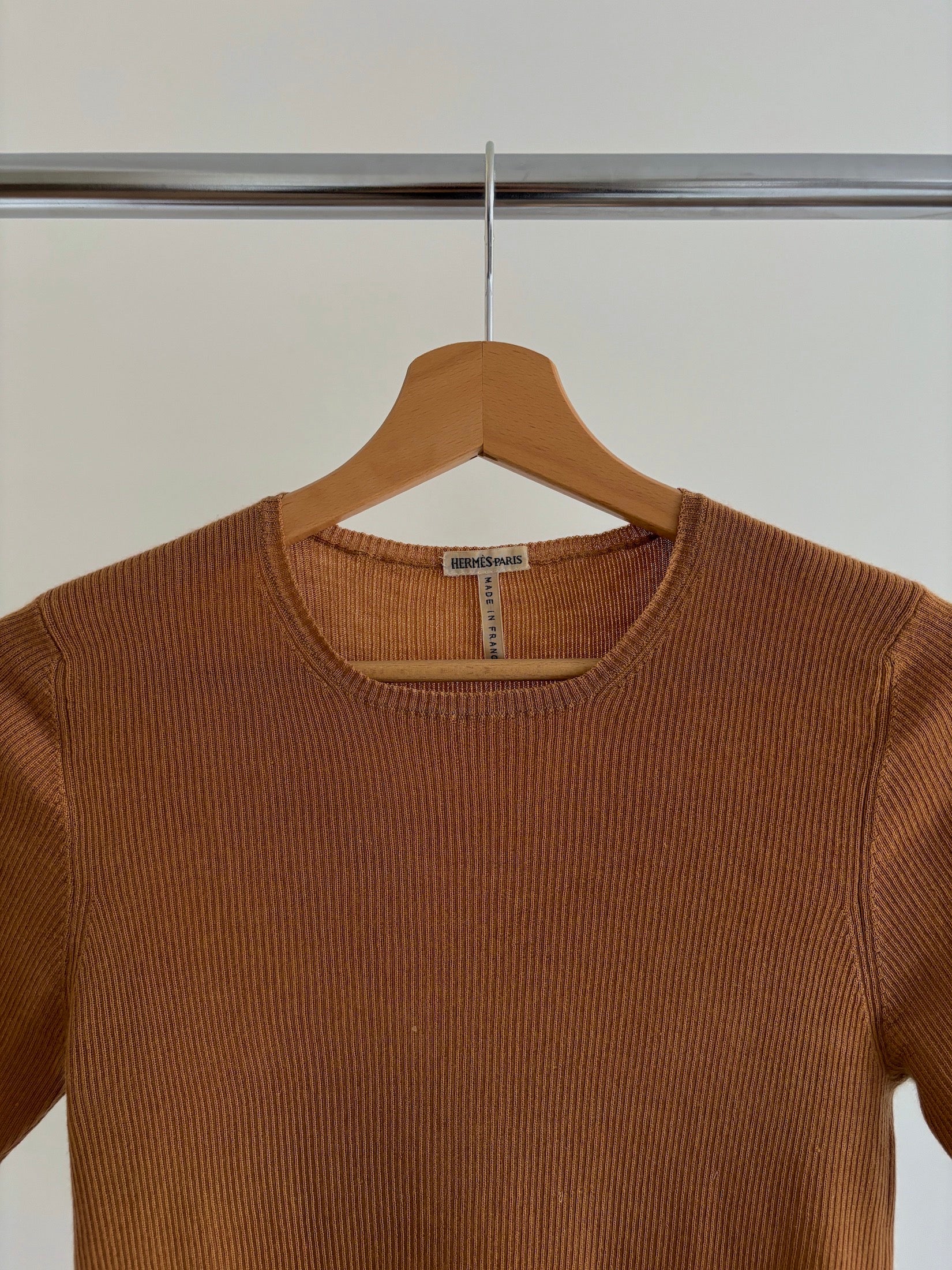 HERMÈS BY MARGIELA CASHMERE AND SILK KNIT TOP – MIES