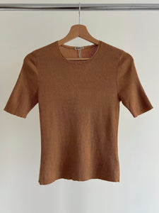 HERMÈS BY MARGIELA CASHMERE AND SILK KNIT TOP