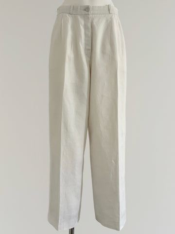 SS1999 HERMÈS BY MARGIELA WIDE LINEN TROUSER