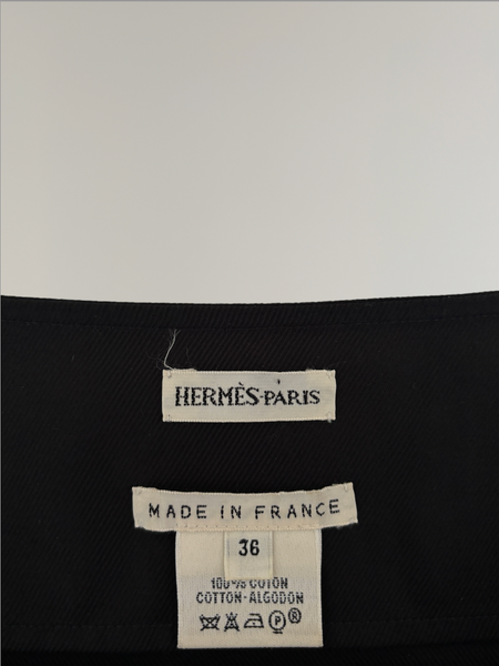 HERMÈS BY MARGIELA AW2003 CROPPED COTTON TOP