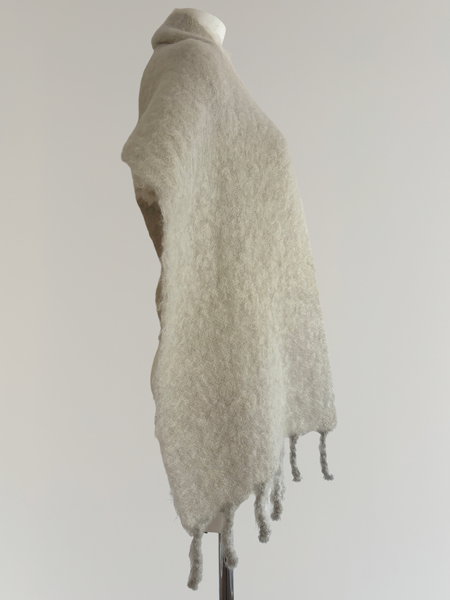 HERMÈS BY MARGIELA HAND WOVEN MOHAIR OVERSIZED SCARF