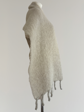 HERMÈS BY MARGIELA HAND WOVEN MOHAIR OVERSIZED SCARF