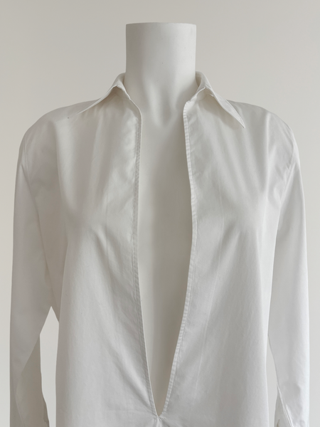 HERMÈS BY MARGIELA SS1999 COTTON VAREUSE SHIRT