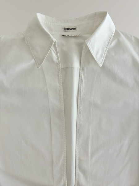 HERMÈS BY MARGIELA SS1999 COTTON VAREUSE SHIRT