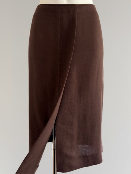 HERMÈS BY MARGIELA SS2001 LINEN SKIRT