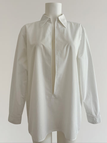 HERMÈS BY MARGIELA SS1999 COTTON VAREUSE SHIRT