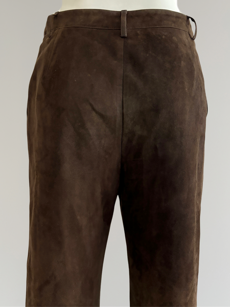 HERMÈS BY MARGIELA AW2002 STRAIGHT SUEDE TROUSER