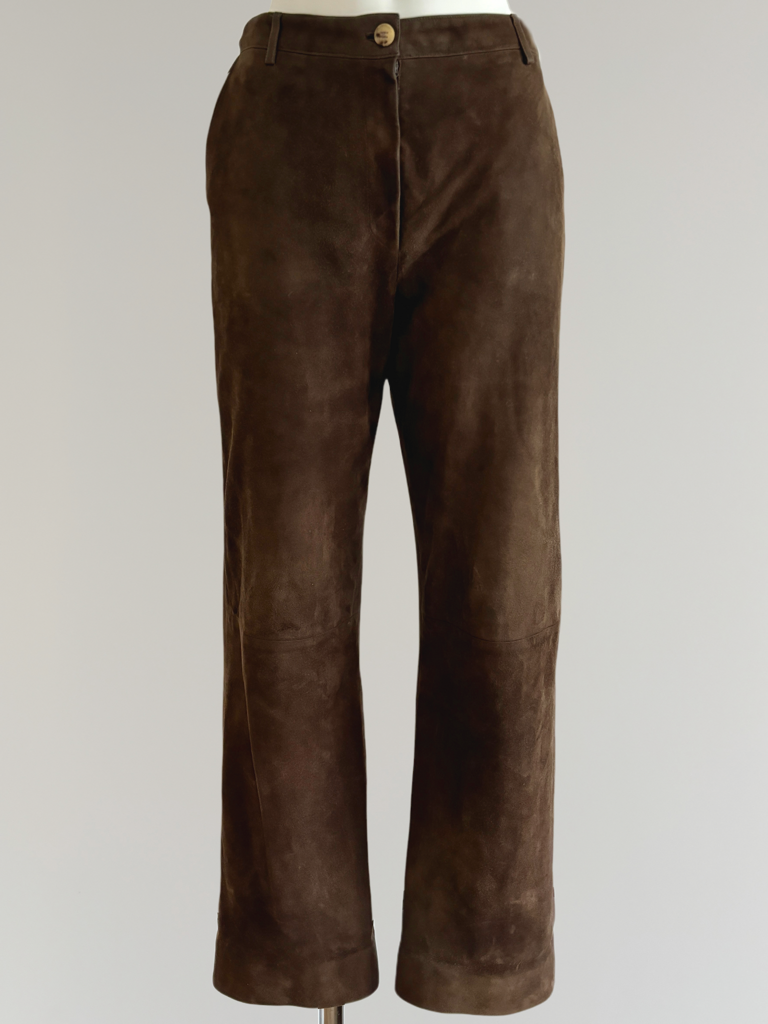 HERMÈS BY MARGIELA AW2002 STRAIGHT SUEDE TROUSER