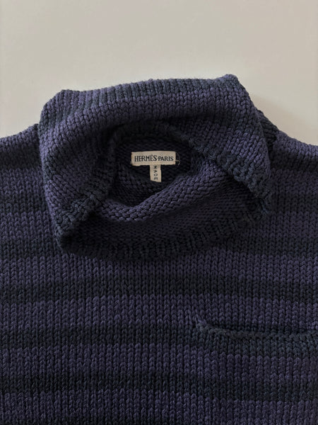 HERMÈS BY MARGIELA SS2000 HEAVY SILK KNIT TURTLENECK