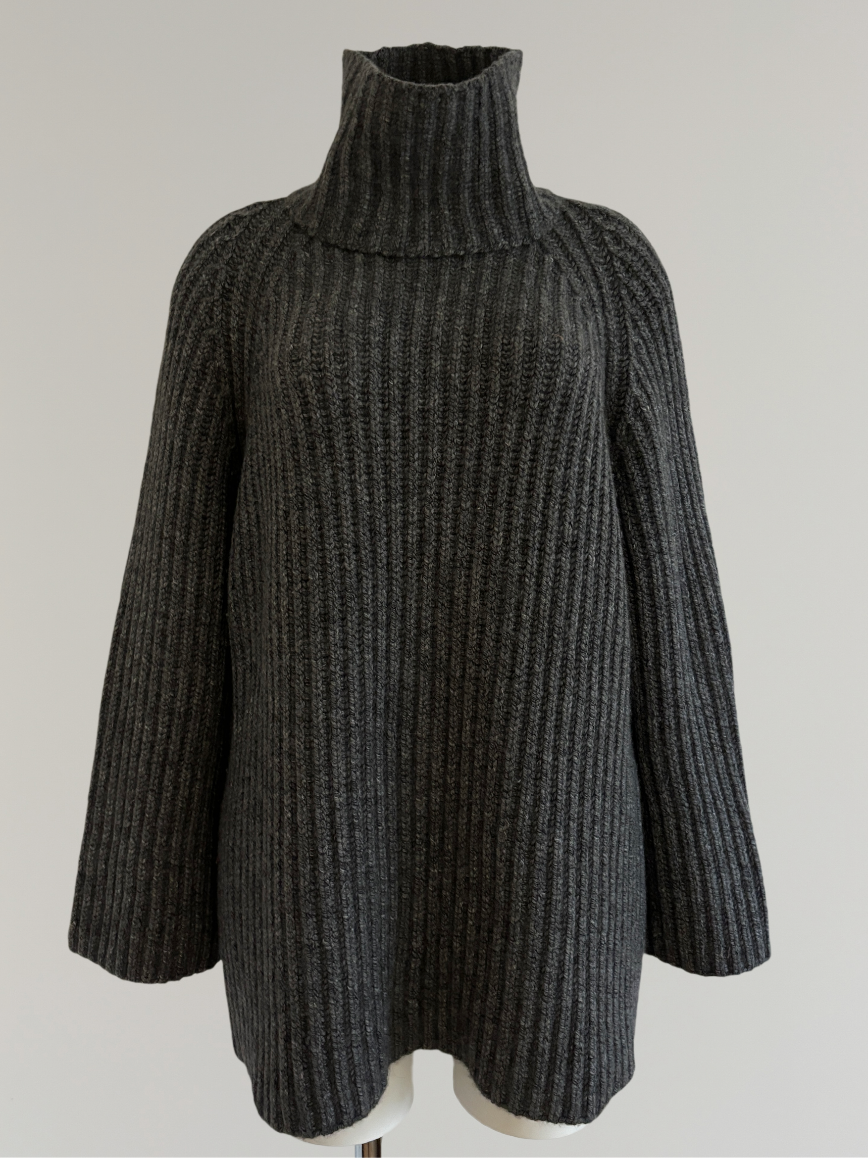 Hermes by Martin Margiela AW1999 High Neck Chunky Knit Sweater - Size