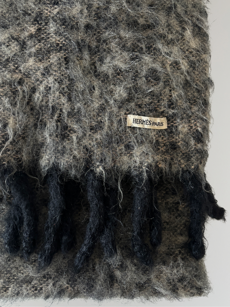 HERMÈS BY MARGIELA AW1999 HAND WOVEN MOHAIR SCARF