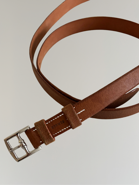 HERMÈS BY MARGIELA SS1999 ETRIVIÈRE DOUBLE TOUR BELT