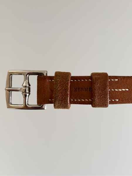 HERMÈS BY MARGIELA SS1999 ETRIVIÈRE DOUBLE TOUR BELT