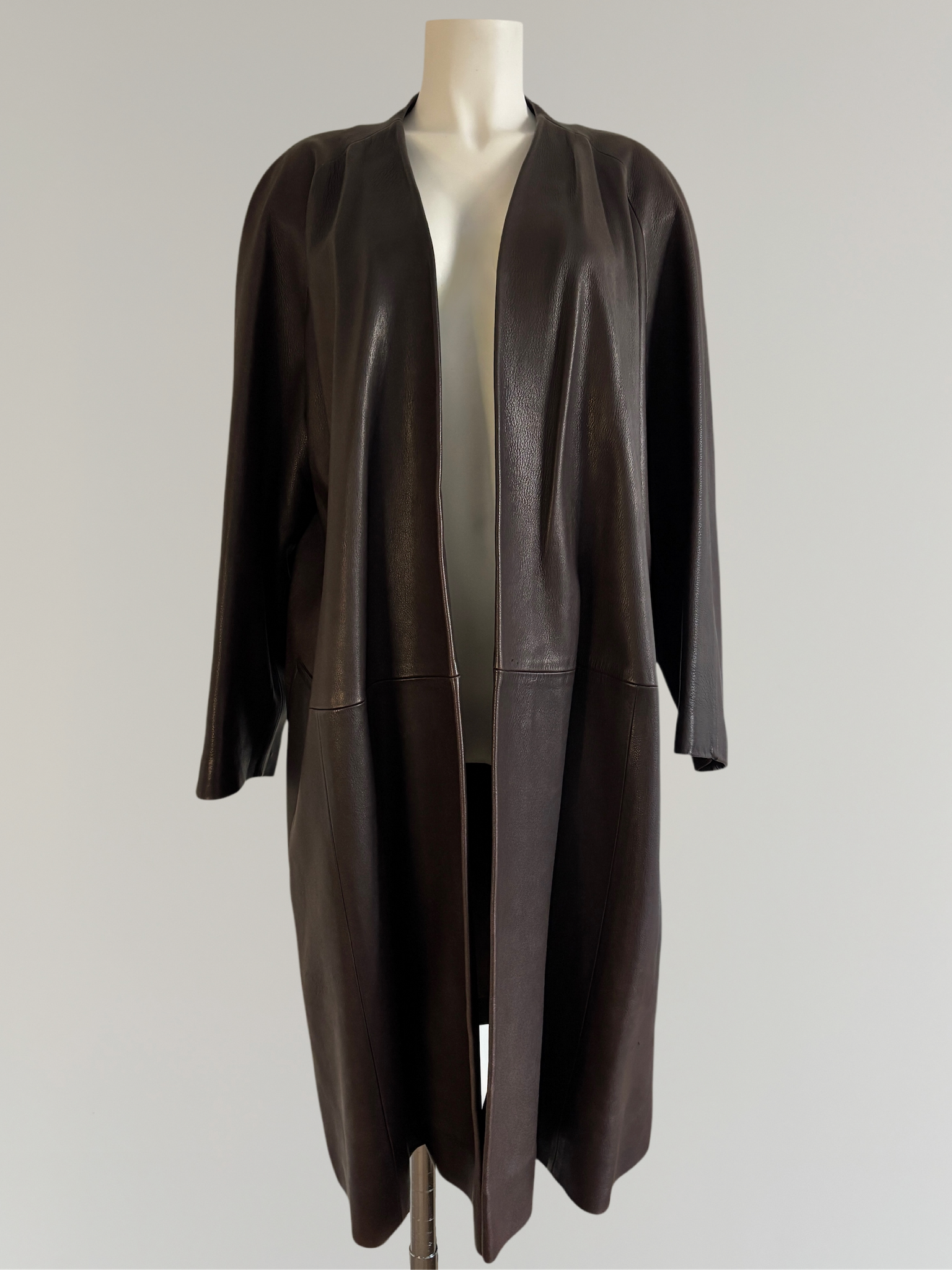 HERMÈS BY MARGIELA AW1998 LEATHER COAT