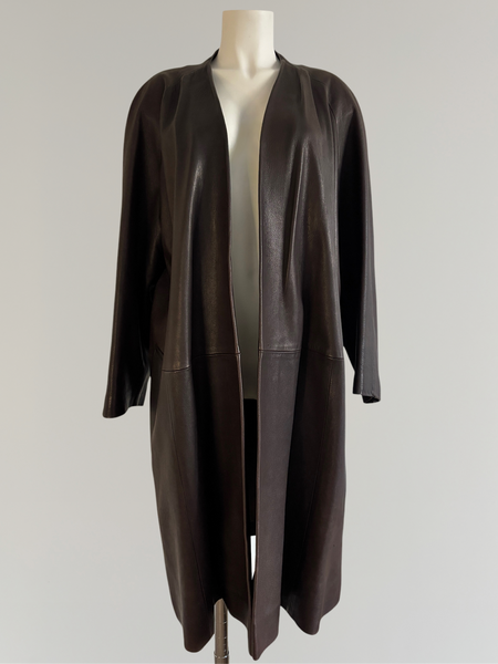 HERMÈS BY MARGIELA AW1998 LEATHER COAT