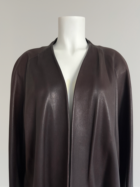 HERMÈS BY MARGIELA AW1998 LEATHER COAT
