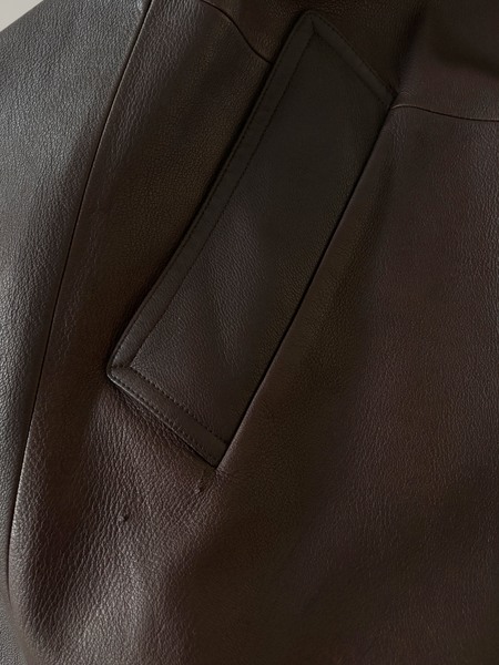 HERMÈS BY MARGIELA AW1998 LEATHER COAT