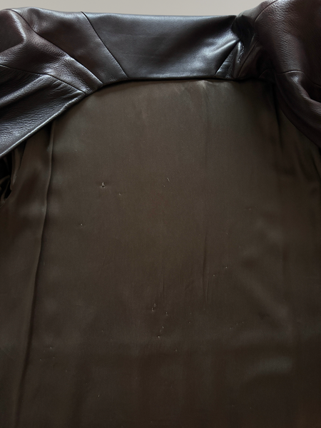 HERMÈS BY MARGIELA AW1998 LEATHER COAT