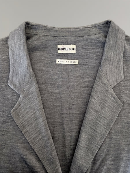 HERMÈS BY MARGIELA SS2000 SILK JERSEY LOUNGE BLAZER