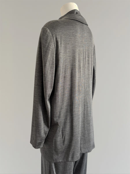 HERMÈS BY MARGIELA SS2000 SILK JERSEY LOUNGE BLAZER