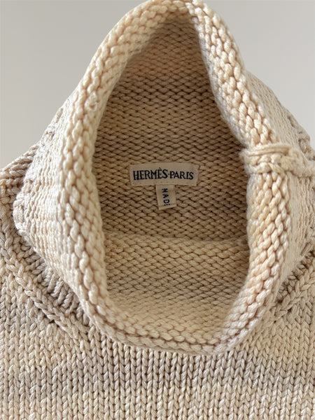HERMÈS BY MARGIELA SS2000 HEAVY SILK KNIT TURTLENECK