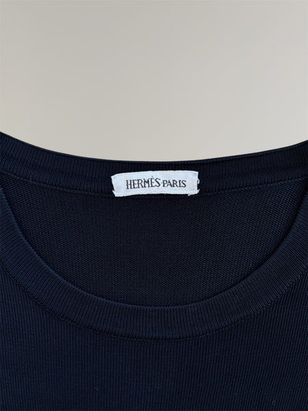 HERMÈS BY MARGIELA LIGHT VISCOSE KNIT TOP