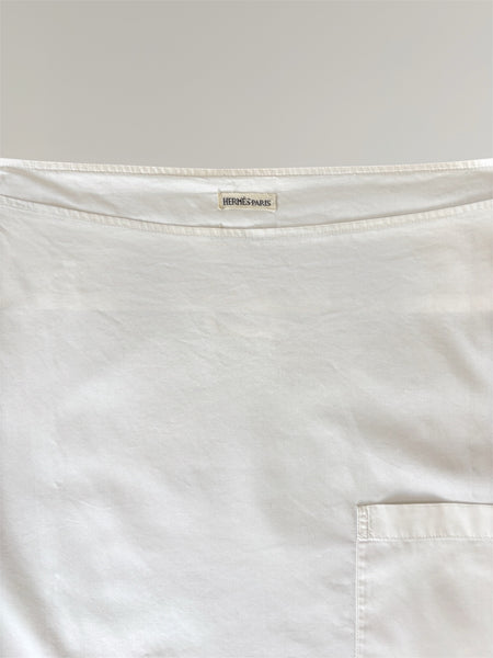 HERMÈS BY MARGIELA SS2000 BOAT NECK COTTON BLOUSE