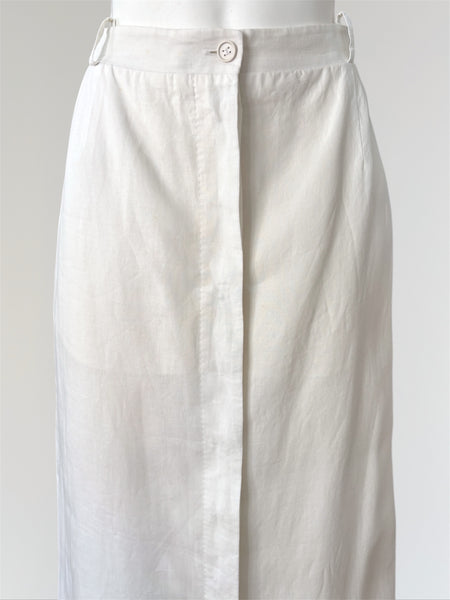 HERMÈS BY MARGIELA SS1999 LINEN SKIRT
