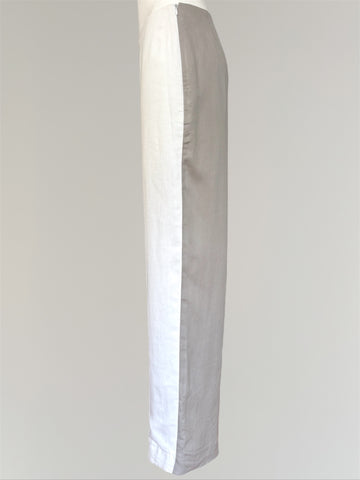 HERMÈS BY MARGIELA SS2002 TWO TONE LINEN PANT