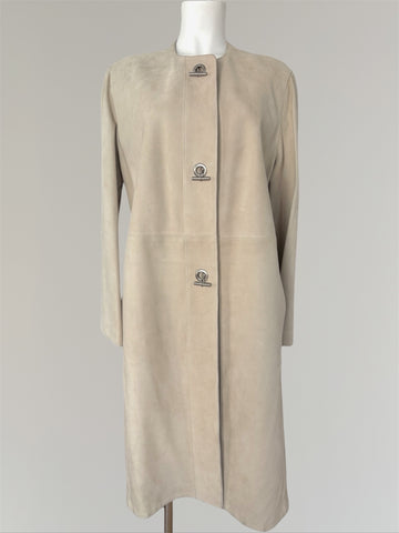 HERMÈS BY MARGIELA SS2002 'CHAÎNE D'ANCRE' SUEDE COAT