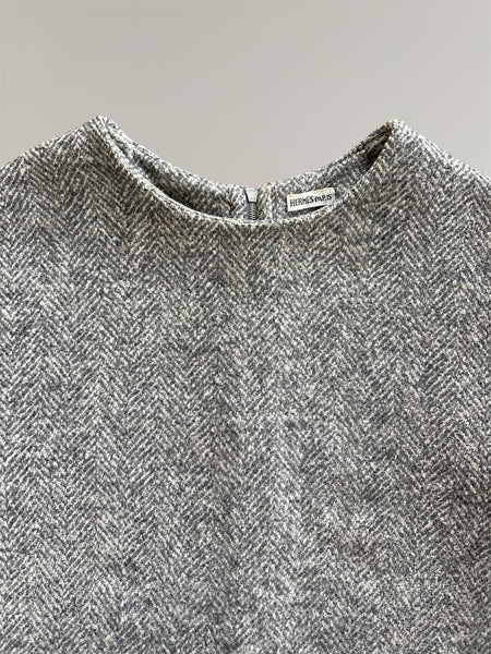HERMÈS BY MARGIELA HERRINGBONE WEAVE CASHMERE PULLOVER